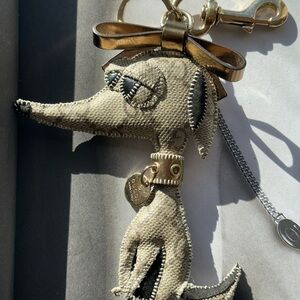 Gucci Monogram Canvas Dog Novelty Bag Charm